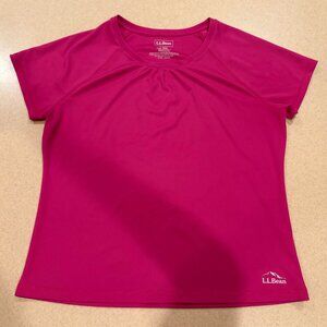 L.L. Bean pink women's athletic top